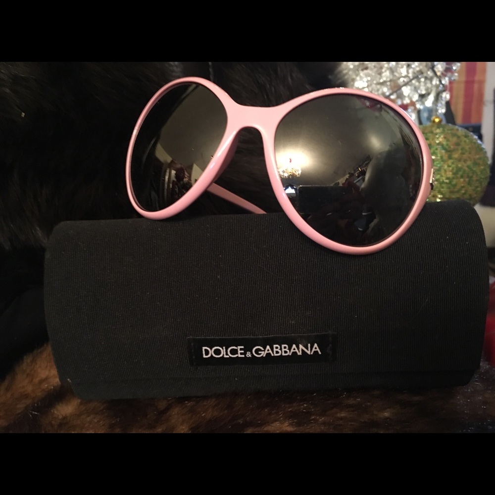 Dolce and Gabanna pretty in pink sunglasses
